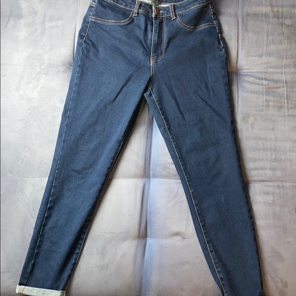 Comfy high rise skinny jeans